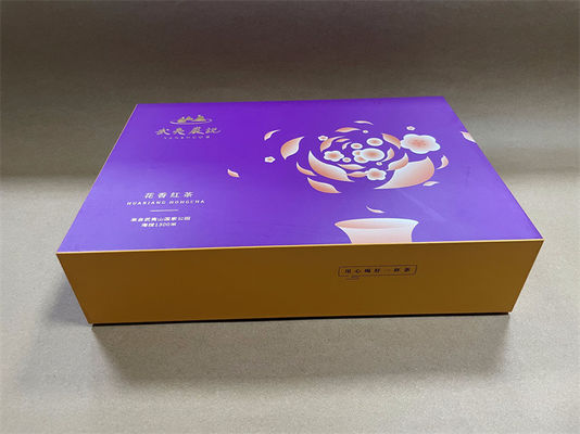 Boîte cadeau cosmétique en papier brillant FSC Boîtes cadeau en carton personnalisées