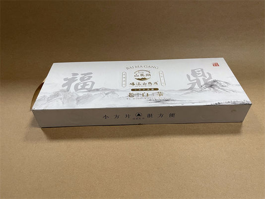 Boîte à papier à imprimer en couleur Pantone CYMK Boîte cadeau rectangulaire longue avec surface brillante