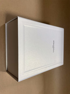 Boîte en papier pliable écologique Boîte cadeau en carton blanc recyclable