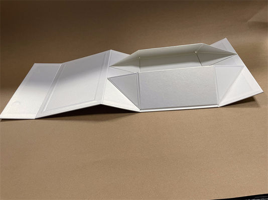 Boîte en papier pliable écologique Boîte cadeau en carton blanc recyclable