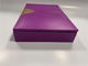 Boîte d'emballage de cadeau rectangulaire violette boîte de fermeture magnétique personnalisée