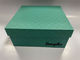 Boîte cadeau rigide à logo personnalisé Boîtes cadeau en carton vert avec couvercle