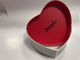 Boîte à cœur en carton rouge Boîte en carton CMYK avec fermeture magnétique