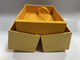 Impression CMYK / Pantone Boîtes de papier pliantes Boîtes de carton rectangulaires jaunes